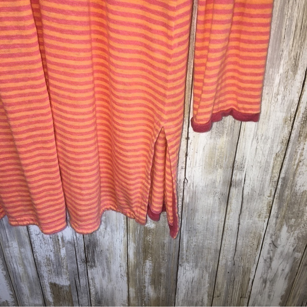 Eileen Fisher Linen Orange & Pink Tunic - Picture 4 of 5